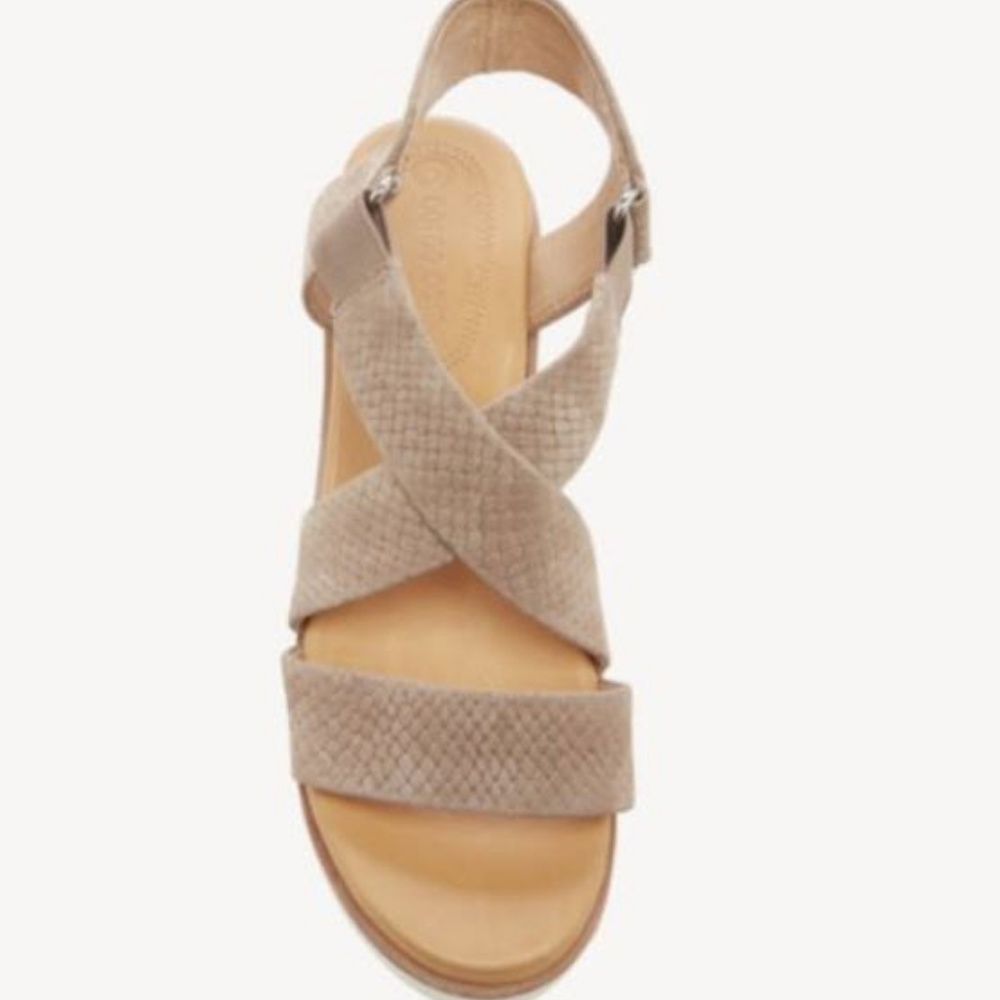 Sole Society Boneigh Platform Ankle Strap Wedge - Picture 3 of 5